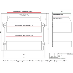 Ventilationsskakt med rist til dybe kældre