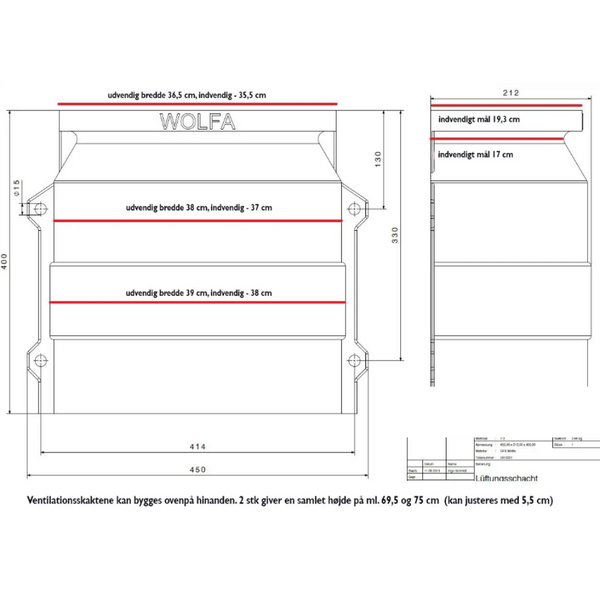 Ventilationsskakt med rist til dybe kældre